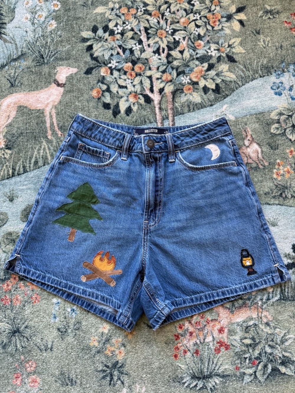 Upcycled Hollister Camp shorts